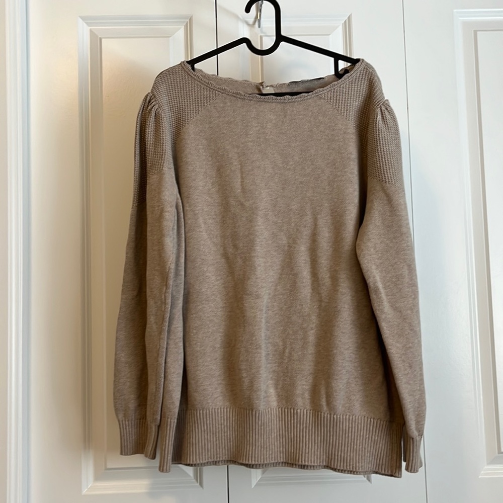 LOFT taupe sweater